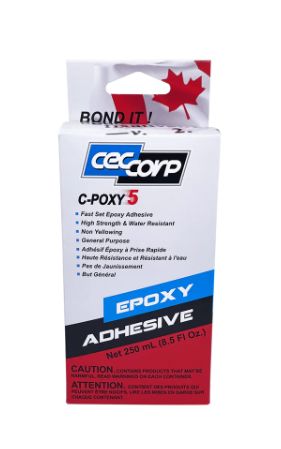 CECCORP C-Poxy 5, 5 min Epoxy Glue Kit (8.5 oz)