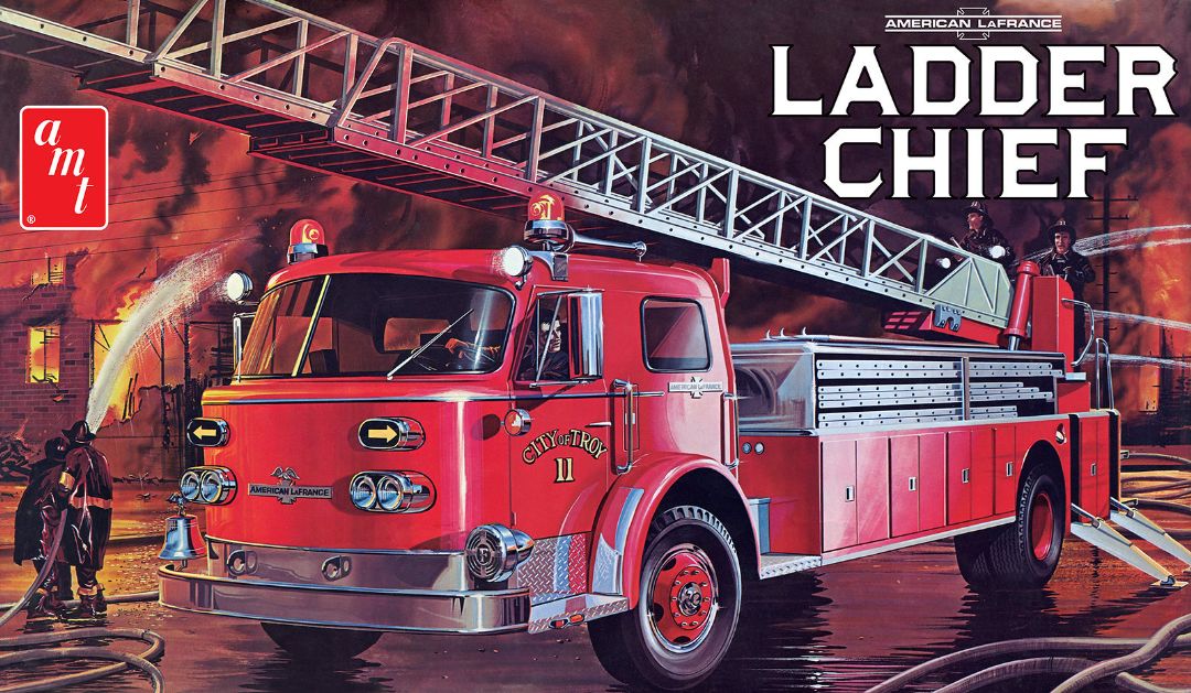 Damaged Box - AMT American LaFrance Ladder Chief Fire Truck 1/25