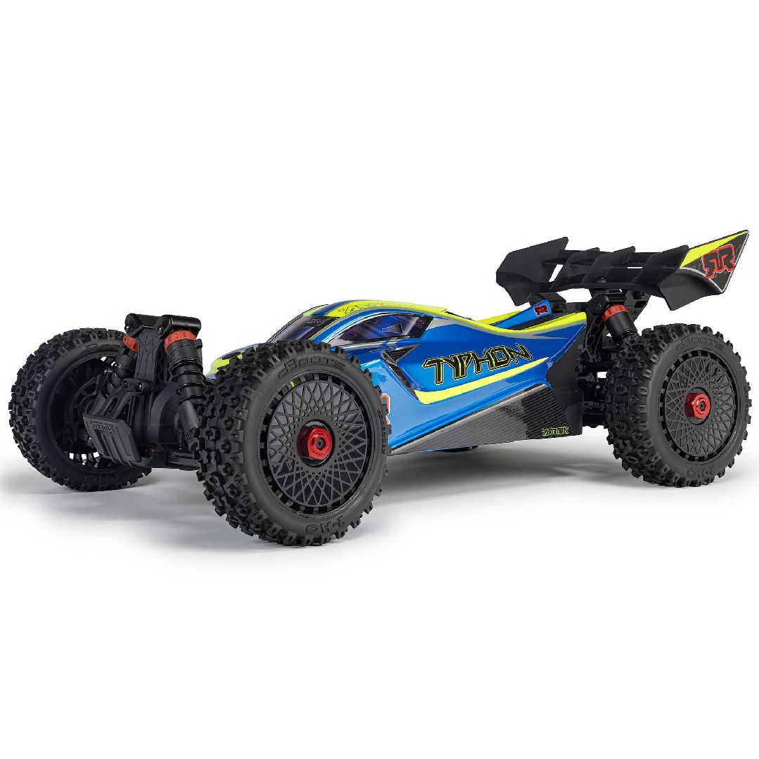 DBOX-Arrma 1/8 TYPHON 4x4 223S Brushless Buggy RTR w/ DSC - Blue