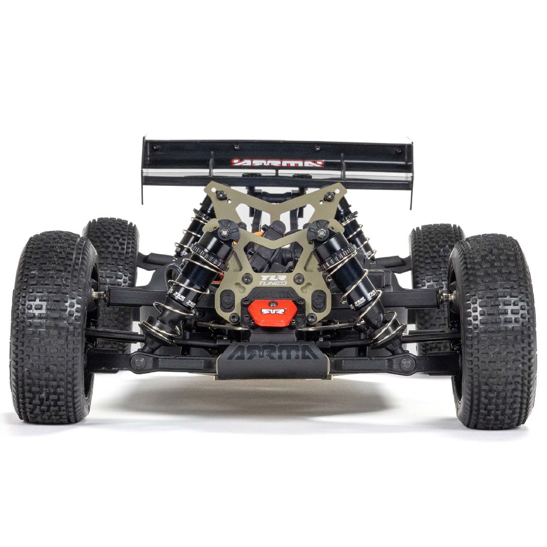 DBOX - Arrma 1/8 TLR Tuned TYPHON BL-6S 4x4 Buggy RTR - Red/Blue