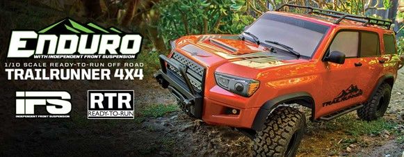 Damaged Box - Element RC Enduro Trailrunner RTR LiPo Combo, Fire