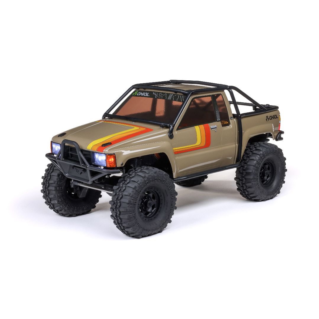 DBOX- Axial 1/10 SCX10 III 1987 Toyota SR5 Brushed 4x4 RTR - Tan