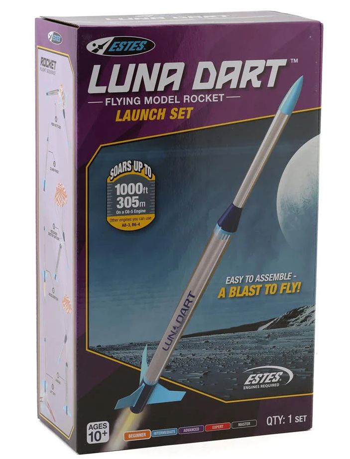 Damaged Box - Estes Rockets Luna Dart Launch Set - Beginner