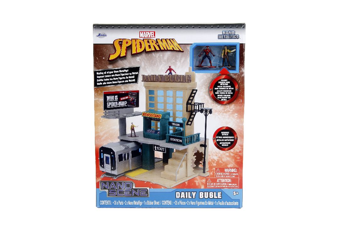 Damaged Box - Jada Nano Scene Diorama - Spider-Man Daily Bugle - Click Image to Close