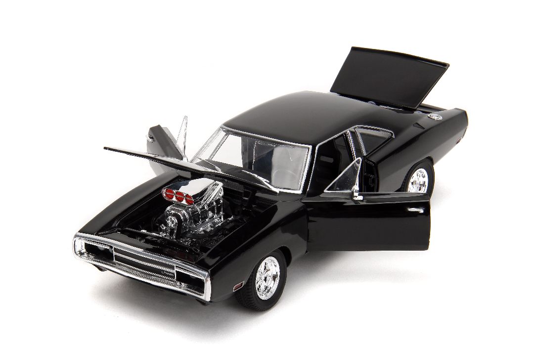 Damaged Box - Jada 1/24 "F&F" TrueSpec 1970 Charger RT -Black