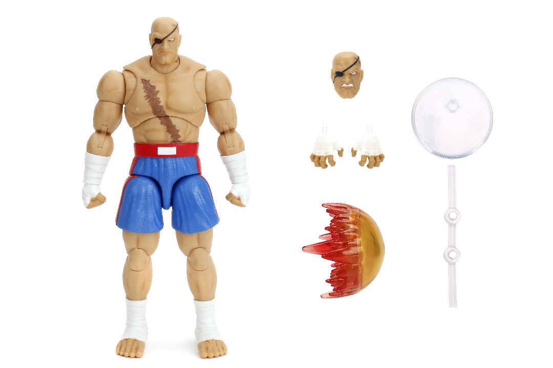 DBOX - Jada 1/12 Action Figure - Street Fighter Deluxe - Sagat