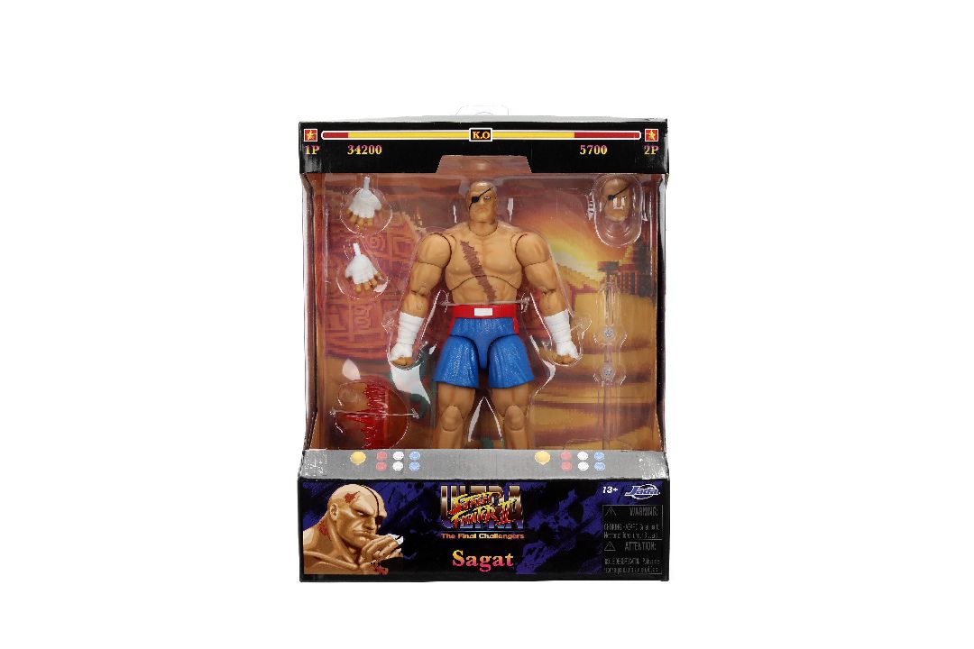 DBOX - Jada 1/12 Action Figure - Street Fighter Deluxe - Sagat