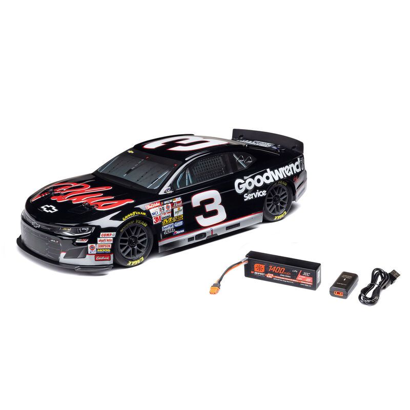 DBOX - Losi 1/12 NASCAR RCR No. 3 GM Goodwrench ZL1 - Black