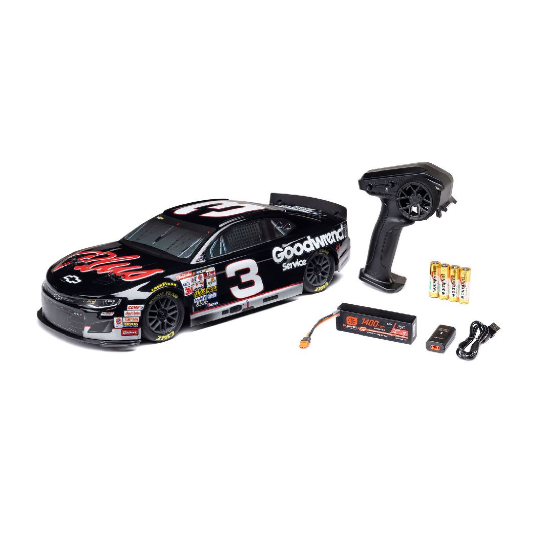 DBOX - Losi 1/12 NASCAR RCR No. 3 GM Goodwrench ZL1 - Black