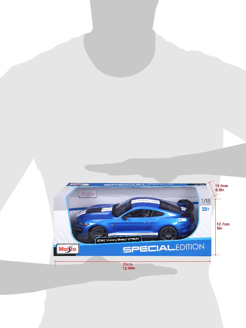 Damaged Box - Maisto 1/18 SE 2020 Shelby GT500 (CFTP) (Blue)