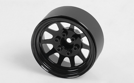 DBOX - RC4WD 1.9" OEM Stamped Steel Beadlock Wheels (Black) (4)