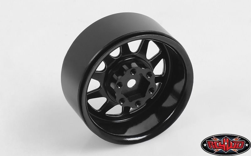 DBOX - RC4WD 1.9" OEM Stamped Steel Beadlock Wheels (Black) (4)
