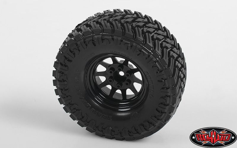 DBOX - RC4WD 1.9" OEM Stamped Steel Beadlock Wheels (Black) (4)