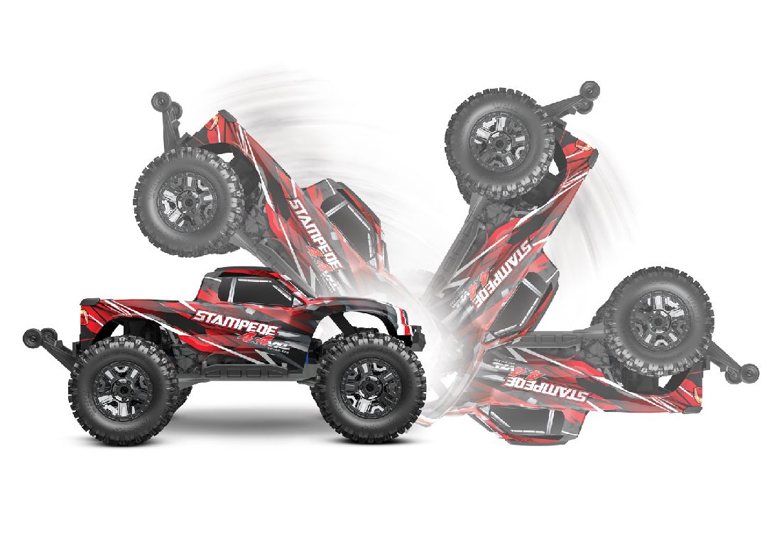 Damaged Box - Traxxas 1/10 Stampede VXL 4x4 RTR - Green