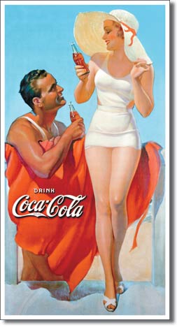 Drink Coca-Cola - Rectangular Tin Sign