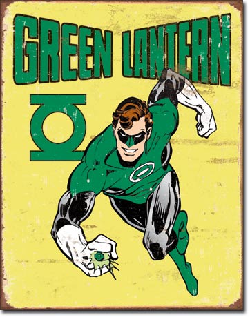 Green Lantern - Rectangular Tin Sign
