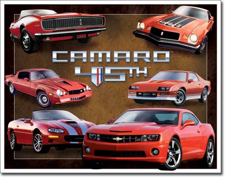 Camaro 45th Anniversary - Rectangular Tin Sign