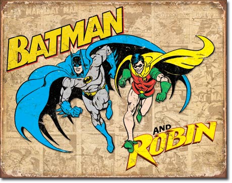 Batman and Robin - Rectangular Tin Sign