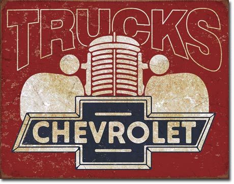 Chevrolet Trucks - Rectangular Tin Sign