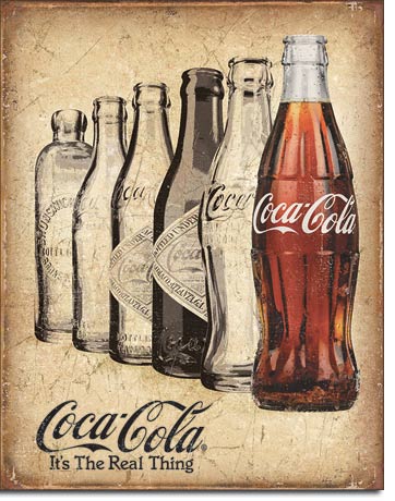Coca-Cola It's The Real Thing - Rectangular Tin Sign