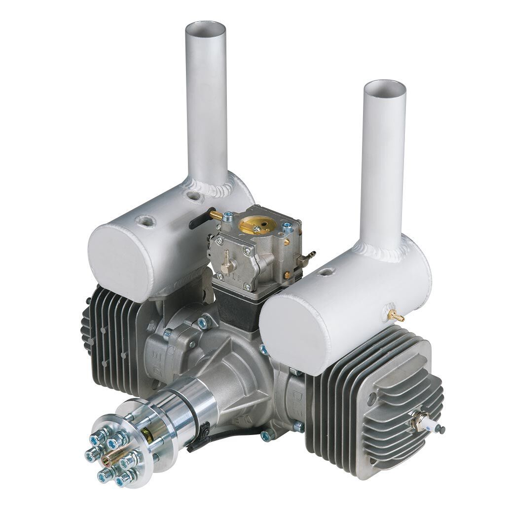 DLE Engines DLE-170cc Twin Gas Engine w/Elec Ig & Muffs