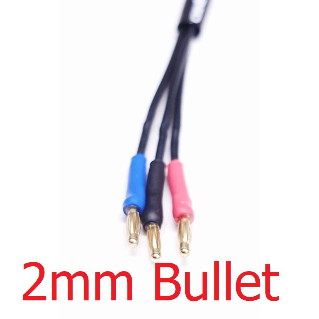 DRC Micro Style Charge Lead - XT60 to 2mm Bullet