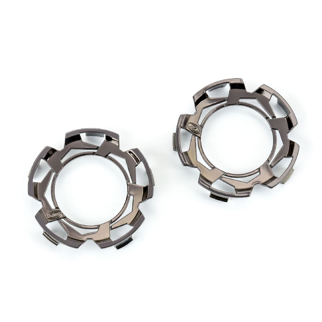 Duratrax Clip-Lck Whl Face Blk Chrm for Ripper 2.8 Whl (2)