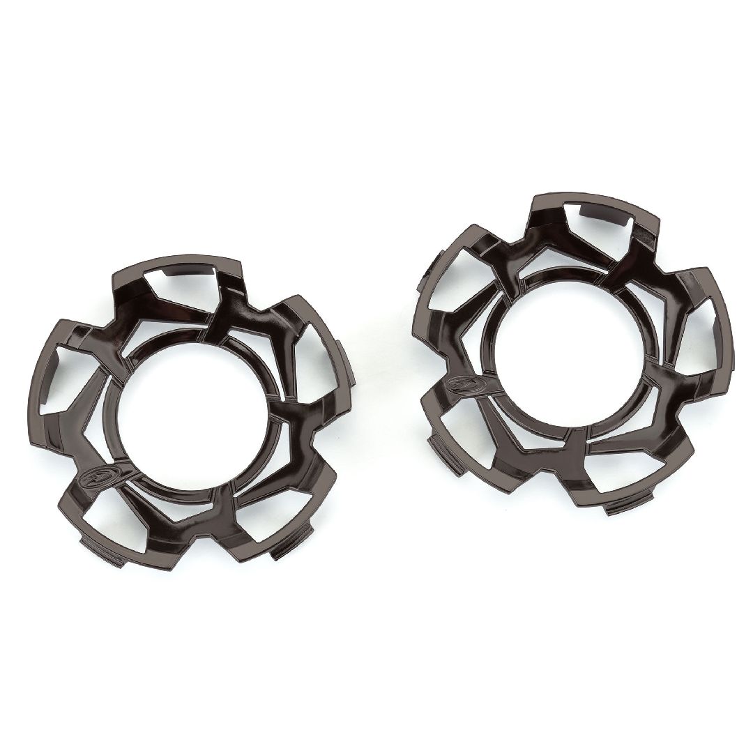 Duratrax Clip-Lock Wheel Face (Black) for Ripper 3.8" Wheel (2)