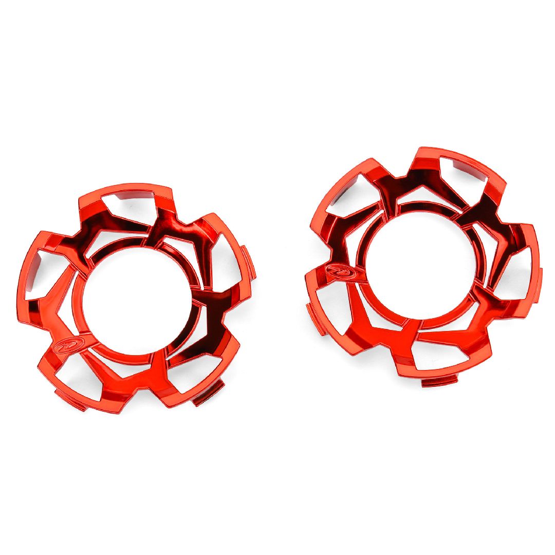 Duratrax Clip-Lock Wheel Face (Red) for Ripper 3.8" Wheel (2)