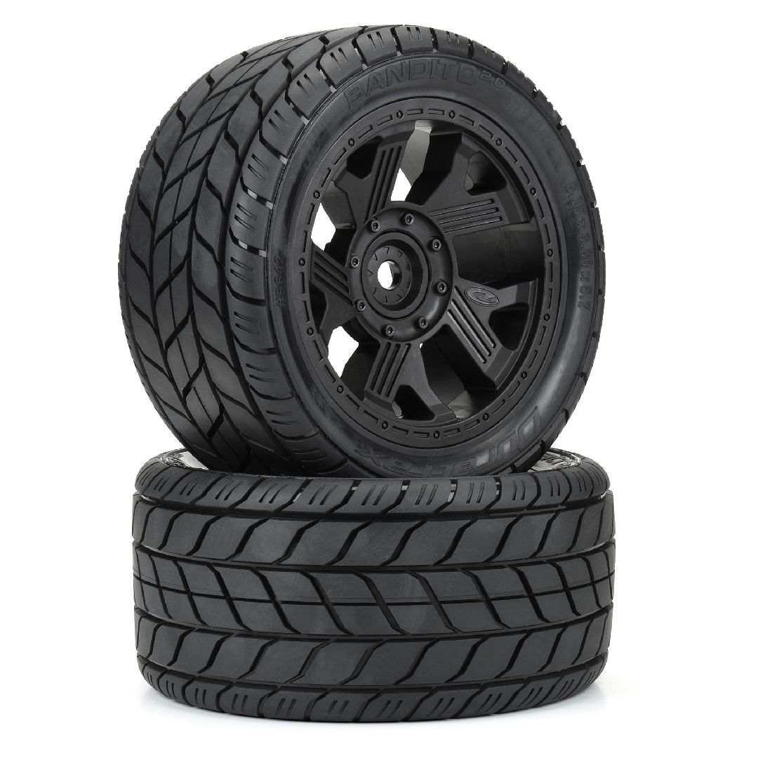 Duratrax 1/5 Bandito 2.0 Fr/Rr 5.7 MTD 24mm Blk Ripper (2)