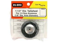 Du-Bro 1-1/2" Dia. Tailwheel (1/4 Scale Airplanes) (1) - 6 Pack - Click Image to Close