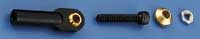 Du-Bro 4-40 x 5/8 Swivel Ball Links for 4-40 Rods With Hardware - Black (2/pkg)