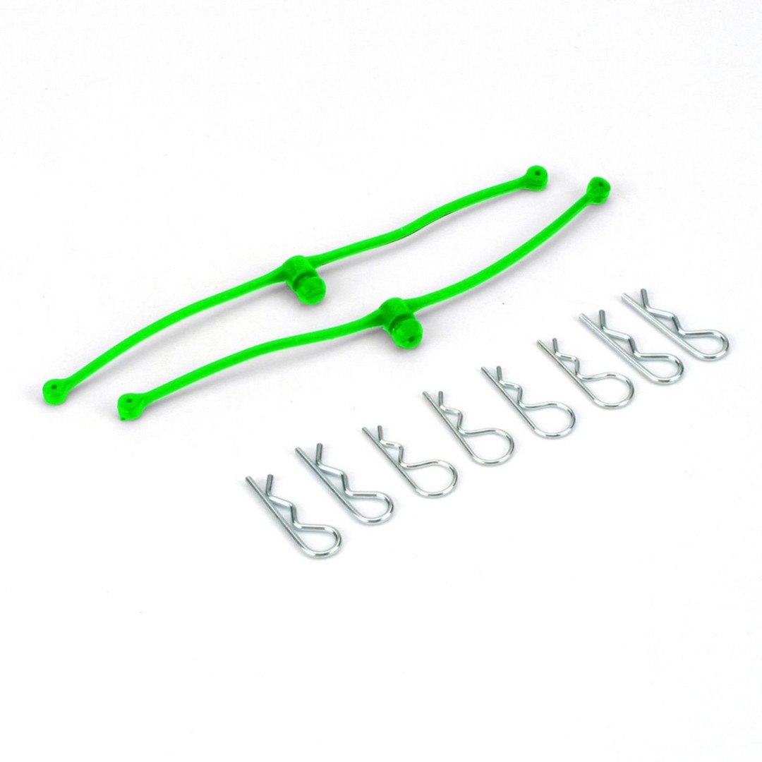 Du-Bro Body Klip Retainers (Lime Green) 2/pkg.