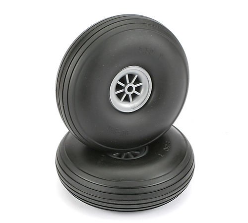 Du-Bro 3-1/2" Dia. Treaded Surface Wheels (2) - Click Image to Close