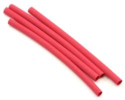 Du-Bro 1/8" Dia. Heat Shrink Tubing Red (4/pkg)