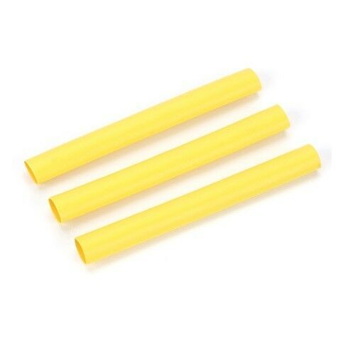 Du-Bro 1/4" Dia. Heat Shrink Tubing Yellow (3/pkg) - Click Image to Close