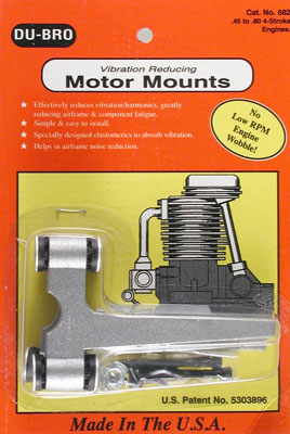 Du-Bro Motor Mount for .45 to .80 4-Stroke Eng (1 Set/pkg)