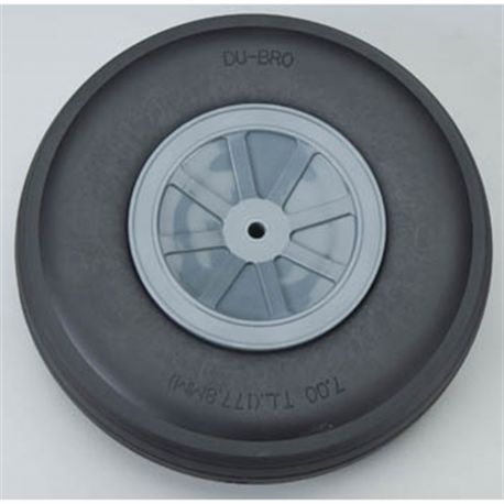 Du-Bro 7" Dia. Treaded Lightweight Wheel (1)