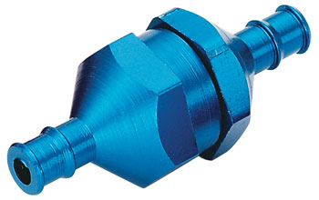 Du-Bro In Line Fuel Filter w/Plug (Blue) (1/pkg) - Click Image to Close