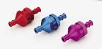 Du-Bro In Line Fuel Filter w/Plug (Purple) (1/pkg) - Click Image to Close