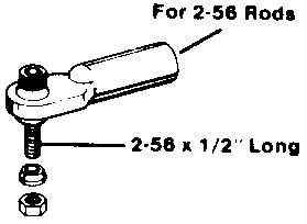 Du-Bro 2-56 Swivel Ball Links