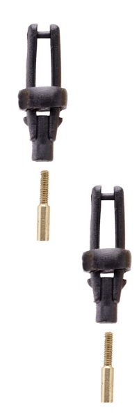 Du-Bro Long Arm Micro Clevis (.032") - Black (2/pkg) - Click Image to Close