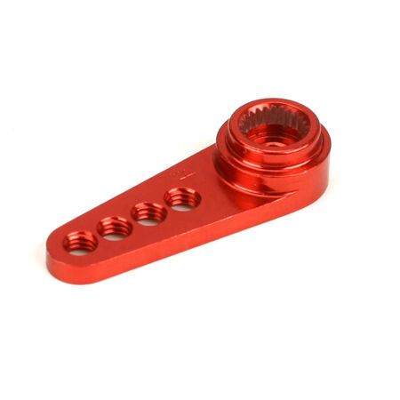 Dynamite 1/2 Machined Aluminum Servo Arm: 24T HRC Red