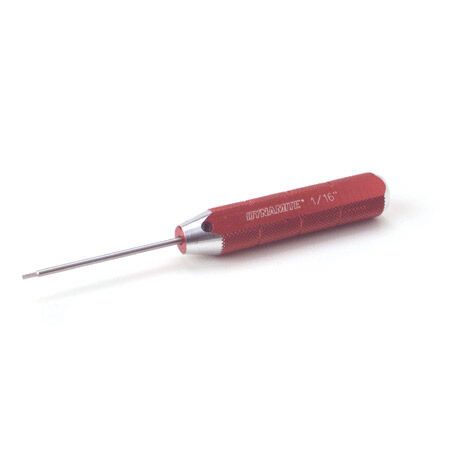 Dynamite Machined Hex Driver, Red: 1/16