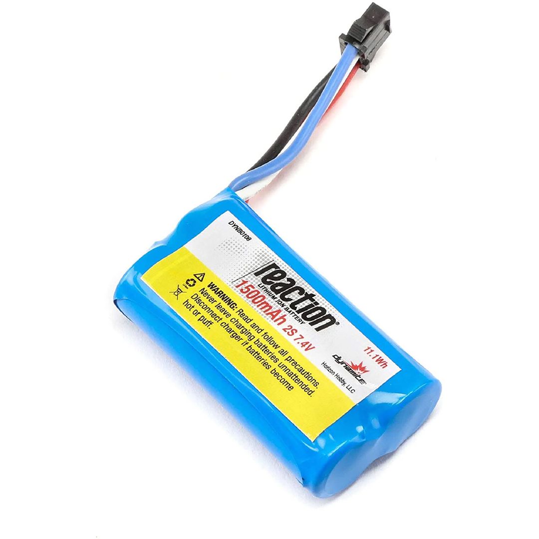 Dynamite 7.4V 1500mAh 2S Li-Ion: PRB React 17