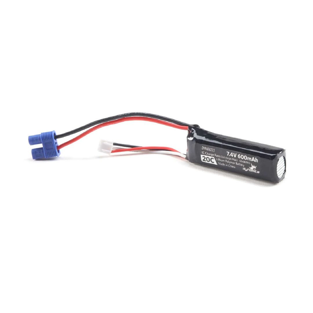 Dynamite 7.4V 600mAh 2S 20C LiPo EC3