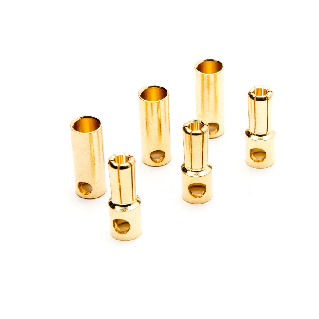 Dynamite Gold Bullet Connector Set, 5.5mm (3) Dynamite Gold Bullet Connector Set, 5.5mm (3)