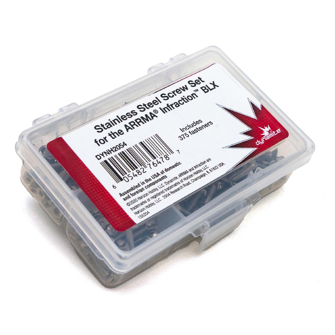 Dynamite Stainless Steel Screw Set: Arrma Infraction BLX