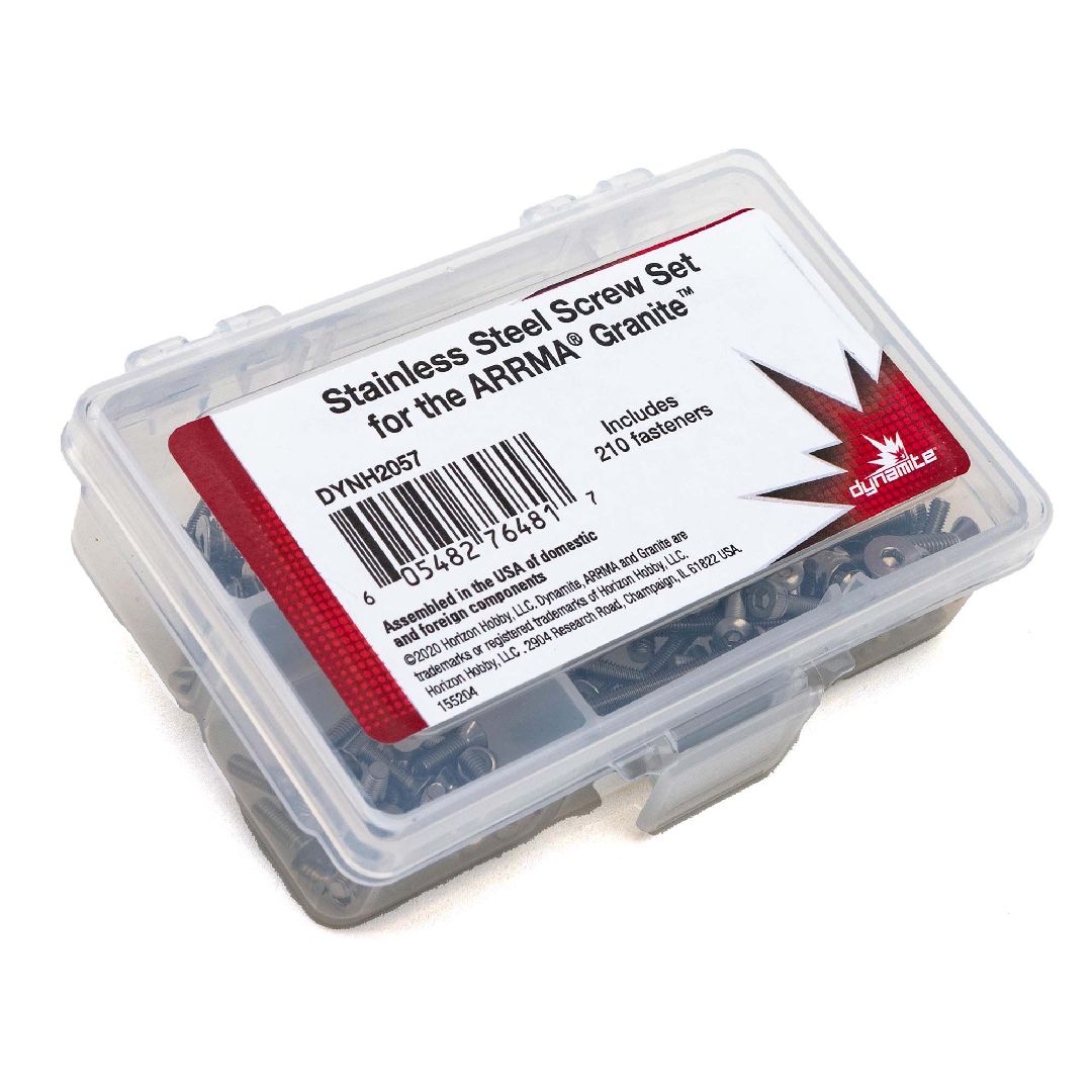 Dynamite Stainless Steel Screw Set: Arrma Granite 3S