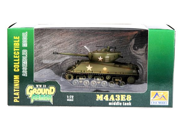 Easy Model 1/72 M4A3E8 Middle Tank - Click Image to Close